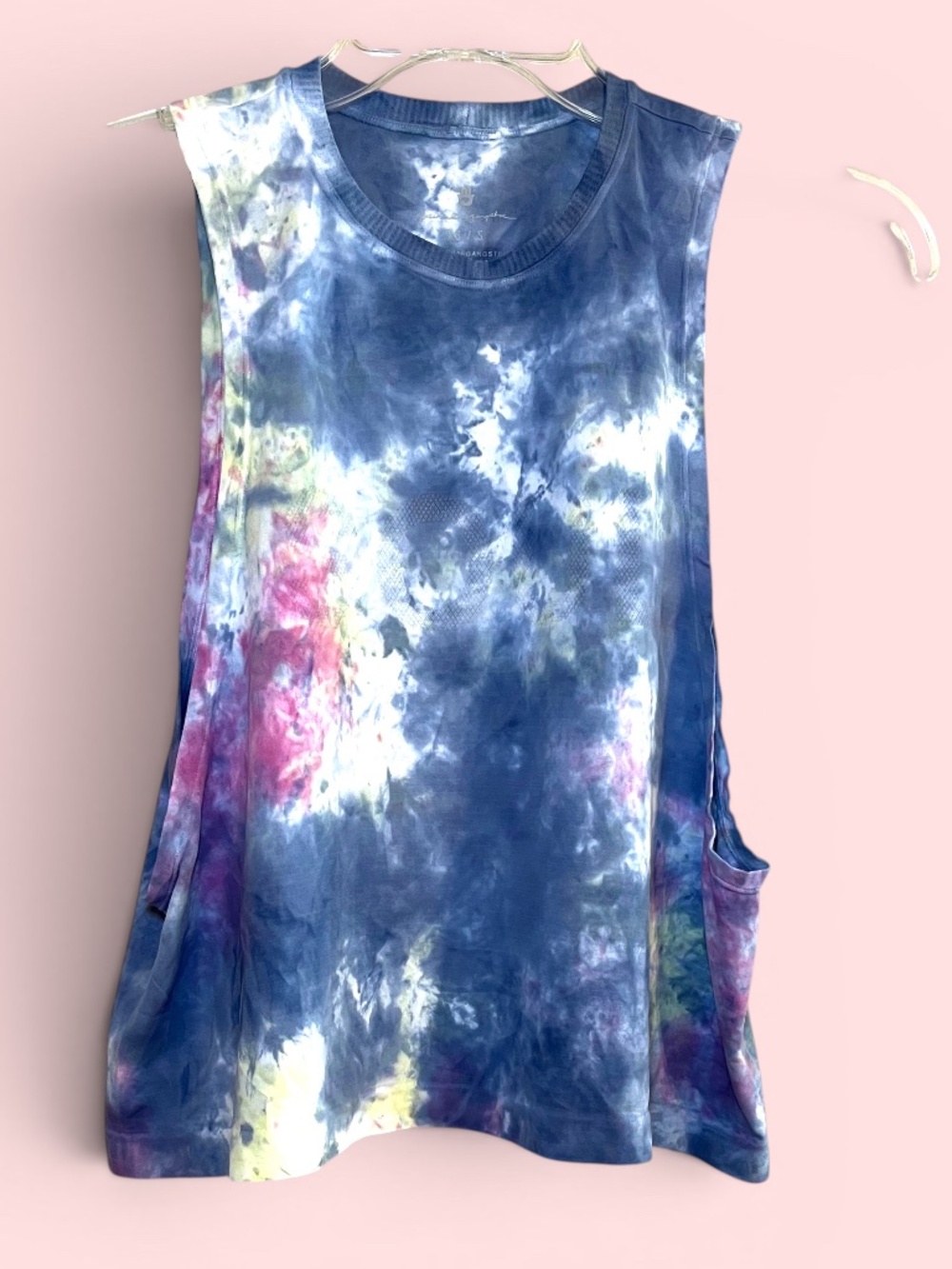 Spiritual Gangster Soul Supernova Tie-Dye Cropped Tank Size XS/S